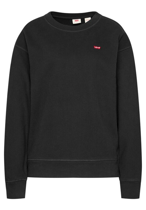 Levi's® Bluza Standard Crewneck 24688-0006 Czarny Relaxed Fit. Kolor: czarny. Materiał: bawełna