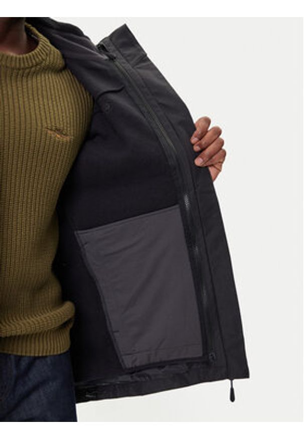 Jack Wolfskin Kurtka outdoor Taubenberg 3in1 1115311 Czarny Regular Fit. Kolor: czarny. Materiał: syntetyk. Sport: outdoor