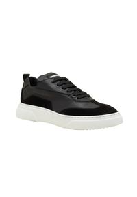 Valentino by Mario Valentino - VALENTINO Czarne sneakersy Stan S Lace-Up. Kolor: czarny