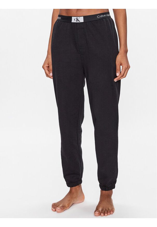 Calvin Klein Underwear Spodnie piżamowe 000QS6943E Czarny Relaxed Fit. Kolor: czarny. Materiał: bawełna