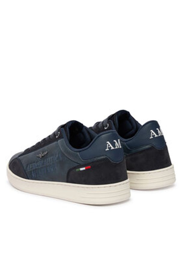 Aeronautica Militare Sneakersy 261SC0306UCT04325 Granatowy. Kolor: niebieski. Materiał: skóra