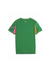 Puma - Młodzieżowa koszulka bramkarska Manchester City 25/26 PUMA. Kolor: zielony, żółty, wielokolorowy, pomarańczowy. Materiał: tkanina