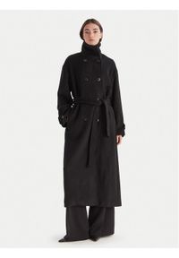 BARDOT - Bardot Płaszcz wełniany Enzo 60087JB Czarny Oversize. Kolor: czarny. Materiał: syntetyk #1