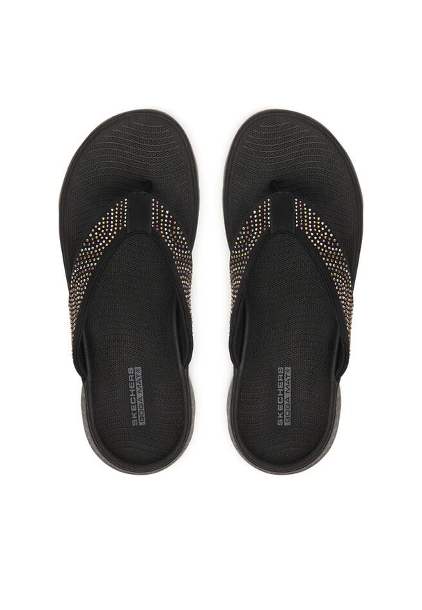 skechers - Japonki Skechers. Kolor: czarny