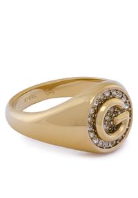 Guess Pierścionek JUBR05 449JW Złoty. Materiał: metalowe. Kolor: złoty