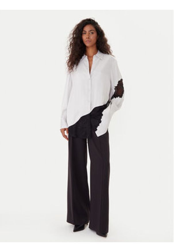 BOSS Koszula Belacey 50546595 Szary Regular Fit. Kolor: szary. Materiał: wiskoza