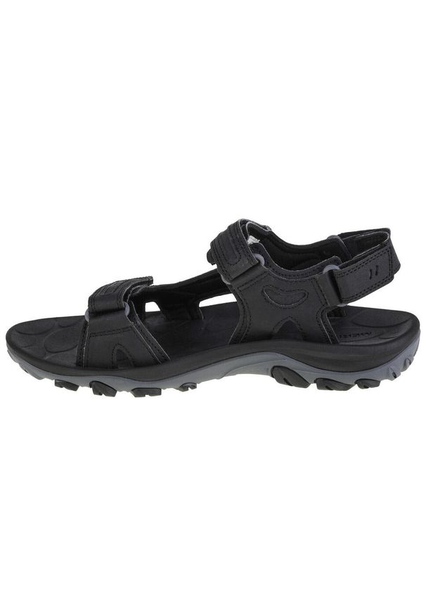 Buty do chodzenia męskie Merrell Huntington Sport Convert. Kolor: czarny. Materiał: guma, syntetyk, skóra, materiał. Sport: turystyka piesza