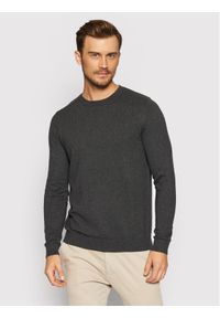 Selected Homme Sweter Berg 16074682 Szary Regular Fit. Kolor: szary. Materiał: bawełna #1