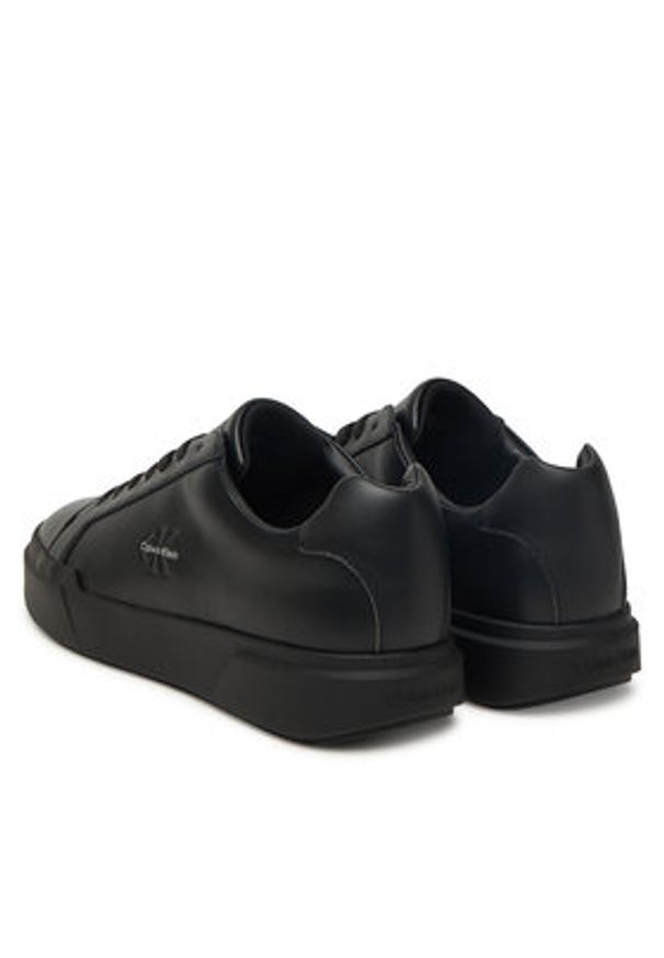 Calvin Klein Sneakersy Chunky Cupsole Laceup Lth YM0YM01344 Czarny. Kolor: czarny. Materiał: skóra