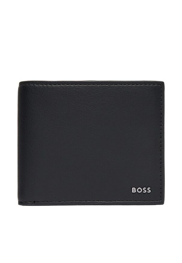 BOSS Portfel Jace 50568413 Czarny. Kolor: czarny. Materiał: skóra