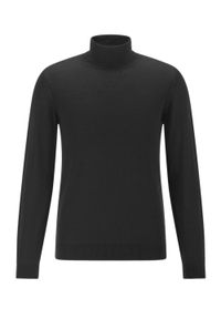 Lanieri Fashion - Antracytowy / ciemnografitowy golf męski SW15. Typ kołnierza: golf. Kolor: szary. Materiał: akryl, wełna, materiał #1