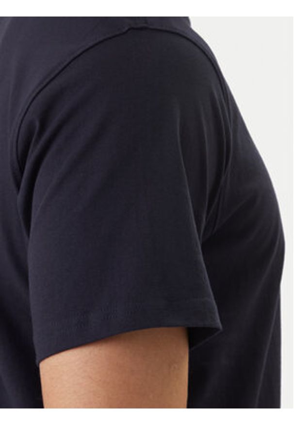 Hunter T-Shirt Essentials HARM0085252 Granatowy Regular Fit. Kolor: niebieski. Materiał: bawełna