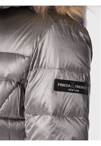 Frieda & Freddies Kurtka puchowa 8731C Szary Slim Fit. Kolor: szary. Materiał: puch, syntetyk #7