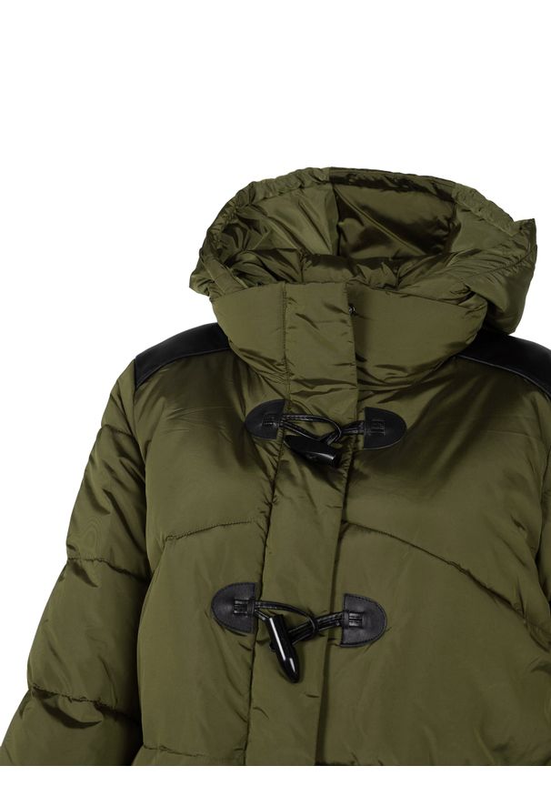 Pinko Parka "Rocky 1" | 1N13BY Y74T | Kobieta | Wojskowa Zieleń. Typ kołnierza: kaptur. Materiał: poliester. Sezon: lato. Styl: militarny