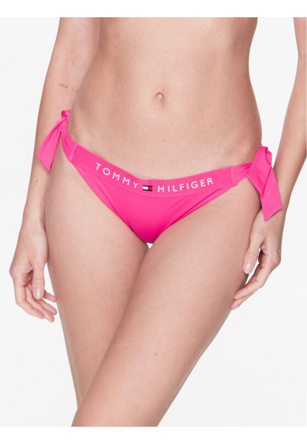 TOMMY HILFIGER - Tommy Hilfiger Dół od bikini UW0UW04497 Różowy. Kolor: różowy. Materiał: syntetyk