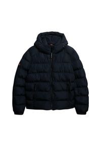 Kurtka puchowa Superdry Sports. Okazja: na co dzień. Kolor: niebieski. Materiał: puch. Styl: casual, sportowy #1