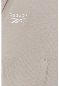 Reebok Classic Bluza bawełniana GP2169 damska kolor szary z kapturem gładka. Typ kołnierza: kaptur. Kolor: szary. Materiał: bawełna. Wzór: gładki #4