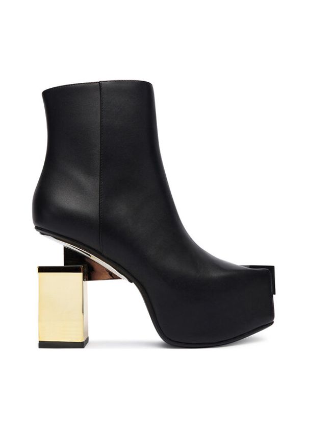 United Nude Botki Cubist Bootie 109430116 Czarny. Kolor: czarny. Materiał: skóra