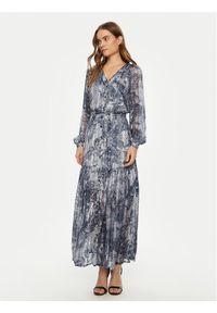Guess Sukienka codzienna W5RK77 WGWV2 Granatowy Regular Fit. Okazja: na co dzień. Kolor: niebieski. Materiał: syntetyk. Typ sukienki: proste. Styl: casual