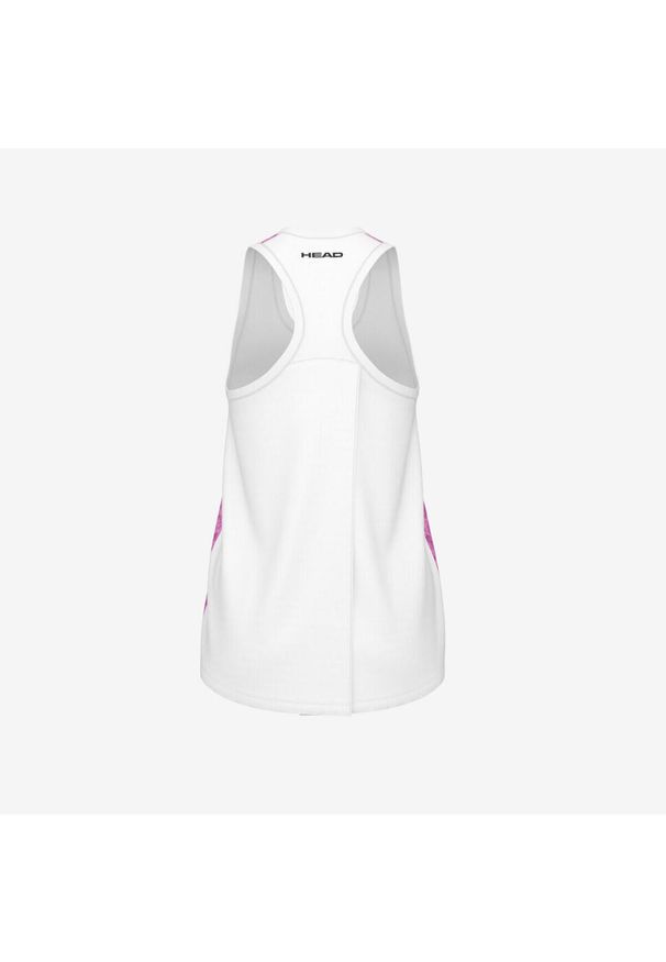 Head - Koszulka bez rękawów damska AGILITY Tank Top. Kolor: różowy. Długość rękawa: bez rękawów. Wzór: motyw zwierzęcy. Sport: tenis