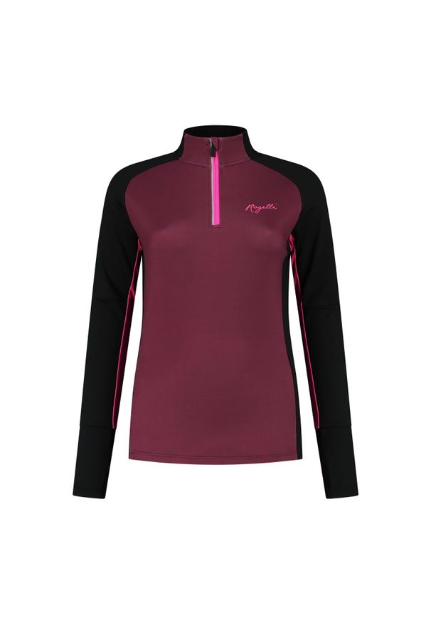 ROGELLI - Bluza do biegania damska Rogelli Enjoy 2.0. Kolor: różowy, czarny, wielokolorowy