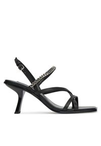 Karl Lagerfeld - KARL LAGERFELD Sandały Karmel KL33625 Czarny. Kolor: czarny. Materiał: skóra