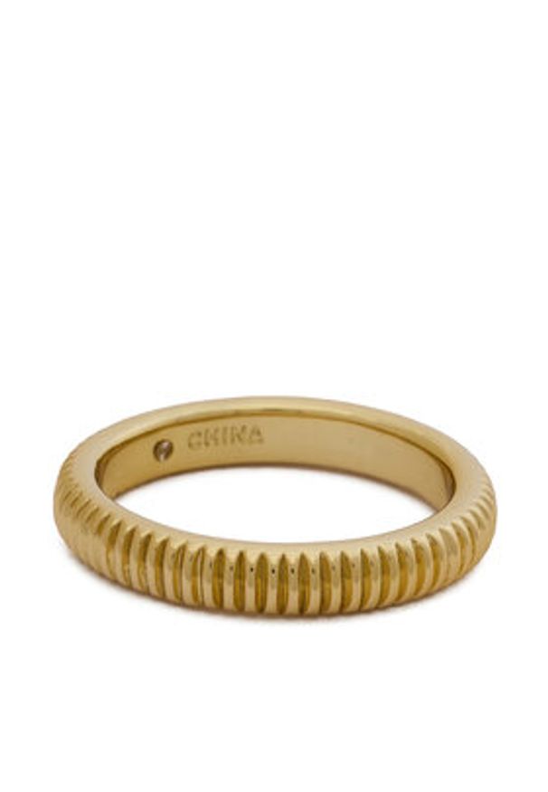 Coach Pierścionek 37527627 Złoty. Materiał: metalowe. Kolor: złoty