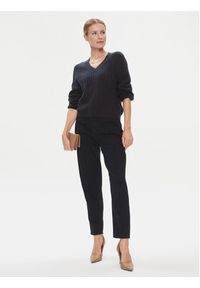 TOMMY HILFIGER - Tommy Hilfiger Sweter WW0WW39887 Granatowy Regular Fit. Kolor: niebieski. Materiał: wełna #5