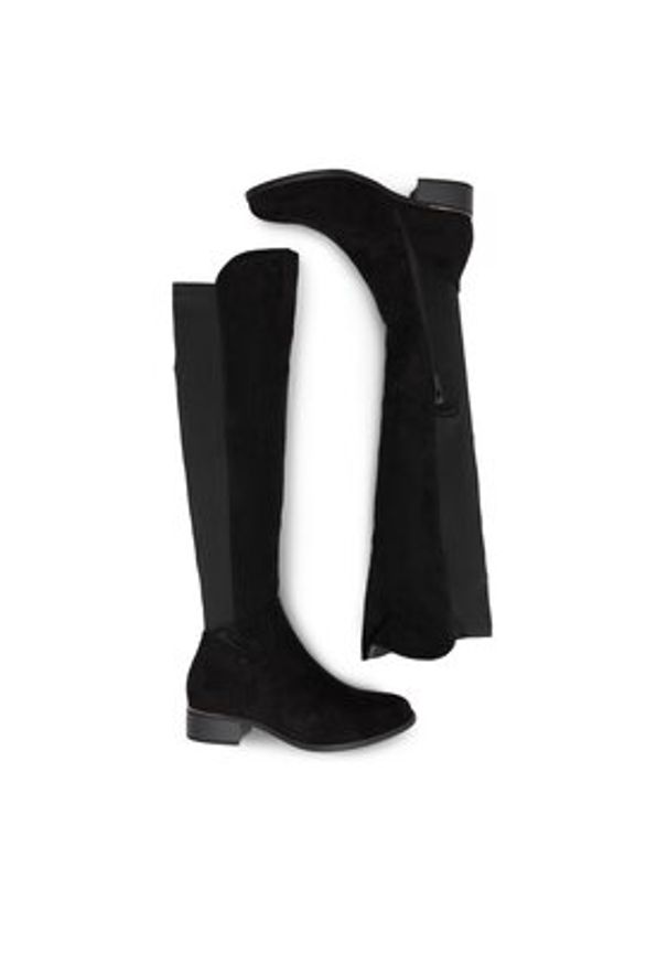 Jenny Fairy Kozaki WS2759-04 Czarny. Kolor: czarny. Materiał: materiał