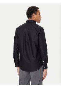 TOMMY HILFIGER - Tommy Hilfiger Koszula Solid Heritage MW0MW35774 Czarny Regular Fit. Kolor: czarny. Materiał: bawełna #3