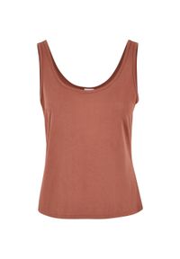 Urban Classics - Luźny Top Damski Z Modalu. Kolor: żółty, pomarańczowy, wielokolorowy