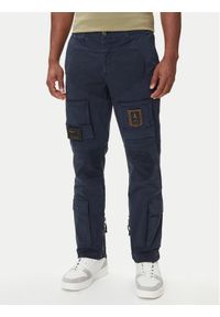 Aeronautica Militare Spodnie materiałowe 252PA1387UCT0149 Granatowy Regular Fit. Kolor: niebieski. Materiał: bawełna
