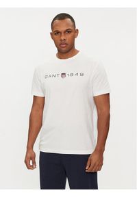 GANT - Gant T-Shirt Graphic 2003242 Écru Regular Fit. Materiał: bawełna #1