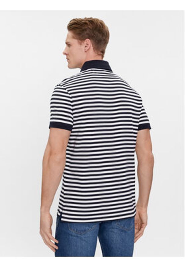 TOMMY HILFIGER - Tommy Hilfiger Polo 1985 MW0MW17771 Granatowy Slim Fit. Typ kołnierza: polo. Kolor: niebieski. Materiał: bawełna