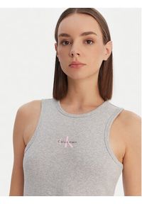 Calvin Klein Jeans Sukienka codzienna Monologo Baby LV047F242G Szary Slim Fit. Okazja: na co dzień. Kolor: szary. Materiał: bawełna. Typ sukienki: proste. Styl: casual #4