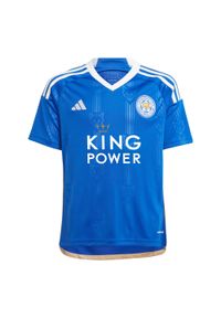 Adidas - Koszulka Leicester City FC 23/24 Home Kids. Kolor: niebieski. Materiał: materiał #1