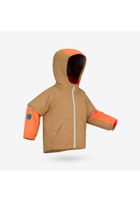 WEDZE - Kurtka narciarska dla dzieci Quechua 500 Toddler. Kolor: brązowy. Materiał: polar. Sezon: zima. Sport: narciarstwo #1