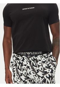 Emporio Armani Underwear Piżama EM000400 AF10794 FC143 Czarny Regular Fit. Kolor: czarny. Materiał: bawełna #3