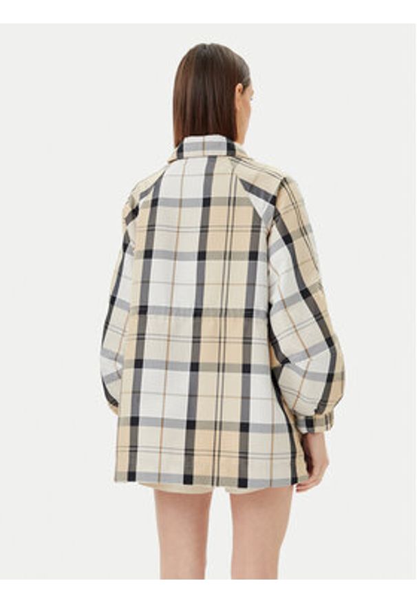 Barbour Kurtka przeciwdeszczowa Suri Checked LSP0224BE12 Beżowy Regular Fit. Kolor: beżowy. Materiał: syntetyk