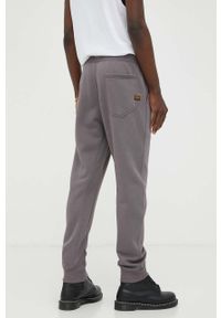 G-Star RAW - G-Star Raw spodnie dresowe kolor fioletowy gładkie. Kolor: fioletowy. Materiał: dresówka. Wzór: gładki #3