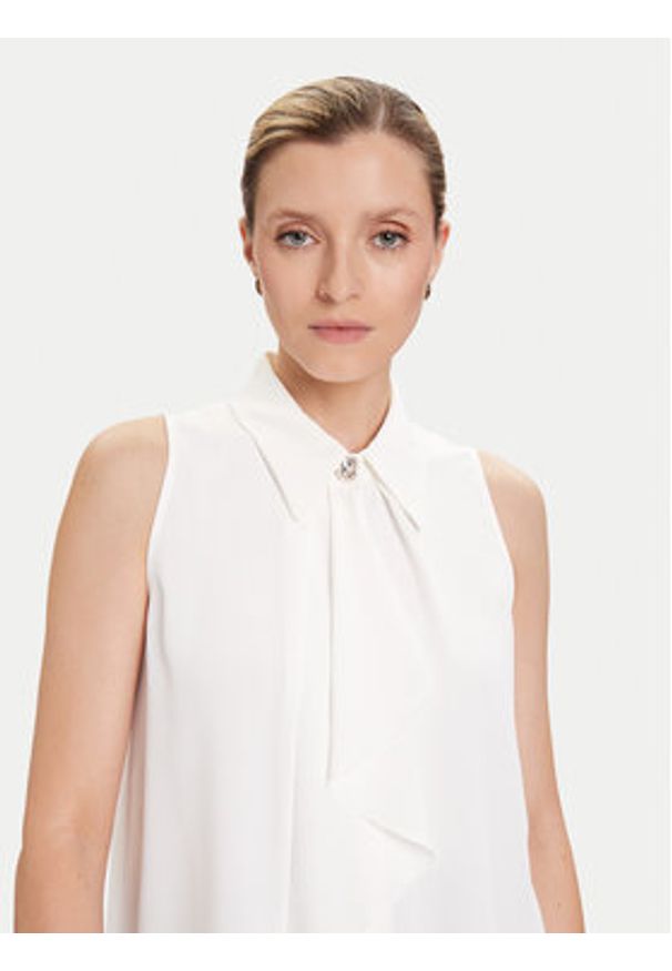 Rinascimento Bluzka CFC0125089003 Biały Regular Fit. Kolor: biały. Materiał: syntetyk