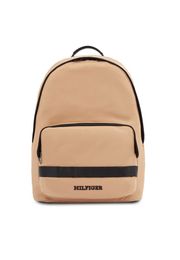 TOMMY HILFIGER - Tommy Hilfiger Plecak Th Monotype Dome Backpack AM0AM12202 Khaki. Kolor: brązowy. Materiał: materiał