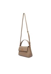 Calvin Klein Torebka Emblem Hw Pebble Shoulder Bag 25 LV04F3425G Beżowy. Kolor: beżowy. Materiał: skórzane #2