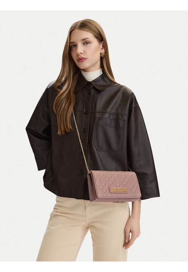 Love Moschino - LOVE MOSCHINO Torebka JC4079PP0OLA0600 Różowy. Kolor: różowy. Materiał: skórzane