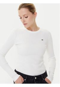 Lacoste Bluzka TF1692 Écru Slim Fit. Materiał: bawełna #4