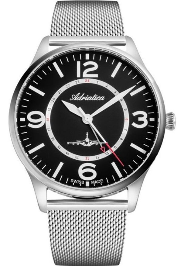 Zegarek Adriatica Zegarek męski Adriatica A8266.5154Q srebrny. Kolor: srebrny