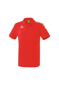 ERIMA - Polo 5-C dziecko Erima Essential. Typ kołnierza: polo. Kolor: wielokolorowy, biały, czerwony. Sport: piłka nożna, fitness #1