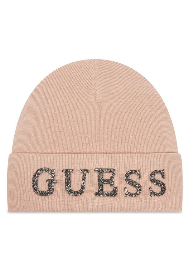 Czapka Guess. Kolor: różowy