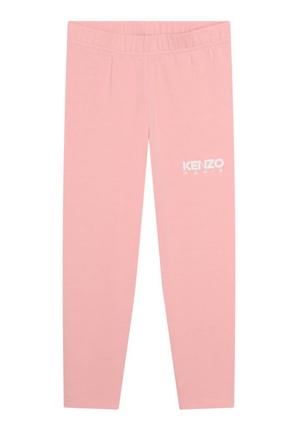 Kenzo kids - Kenzo Kids Legginsy K14239 S Różowy Regular Fit. Kolor: różowy. Materiał: bawełna