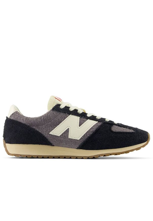 Buty unisex New Balance U471PSD - czarne. Kolor: czarny. Materiał: guma, skóra, zamsz, materiał, syntetyk. Szerokość cholewki: normalna. Wzór: jodełka